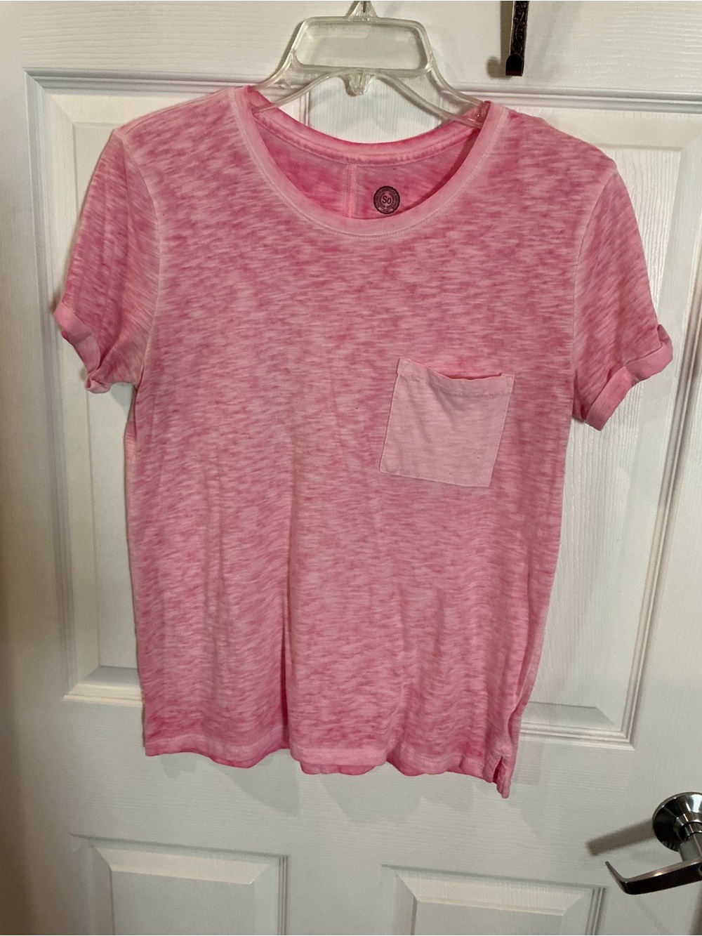 SO Pink Short-Sleeve Pocket Tee